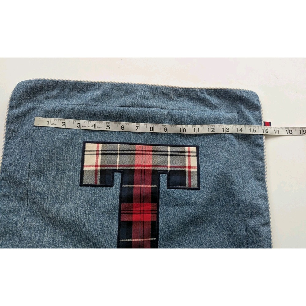 Tommy Hilfiger Pillow Sham Case 14" x 14" 100% Cotton - Picture 6 of 6